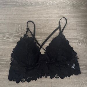 Elegant Black Lace Bralette